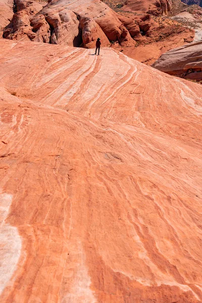 Geweldige Kleuren Vorm Van Fire Wave Rock Valley Fire State — Stockfoto