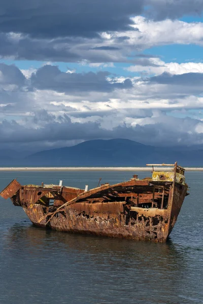 Janie Seddon Shipwreck Motueka Foreshore New Zealand — Stock Photo, Image