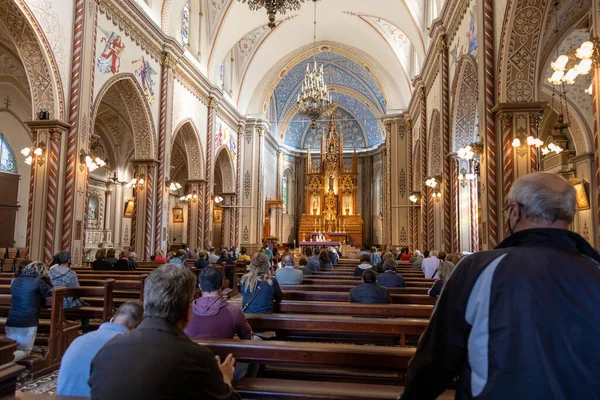 Caxias Sul Rio Grande Sul Brasil Abril 2022 Missa Católica — Fotografia de Stock