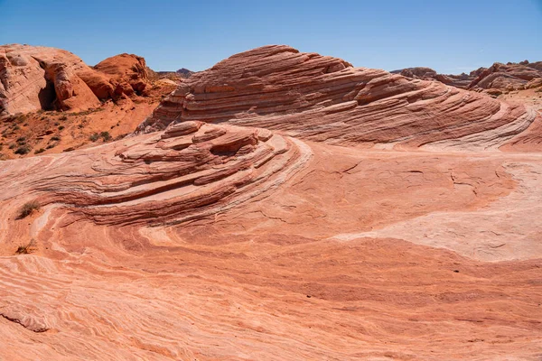 Couleurs Forme Étonnantes Roche Fire Wave Dans Vallée Fire State — Photo