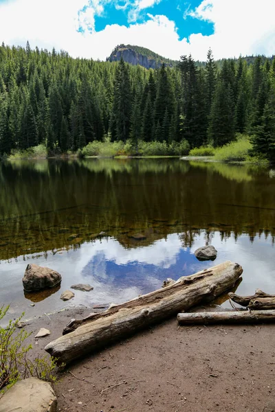 Ruhige Gegend Mirror Lake Mount Hood National Forest Oregon Usa — Stockfoto