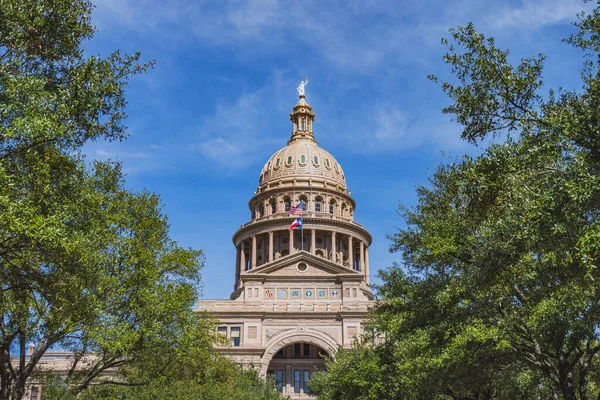 Живописный Вид Здание Капитолия Штата Техас Остине — стоковое фото