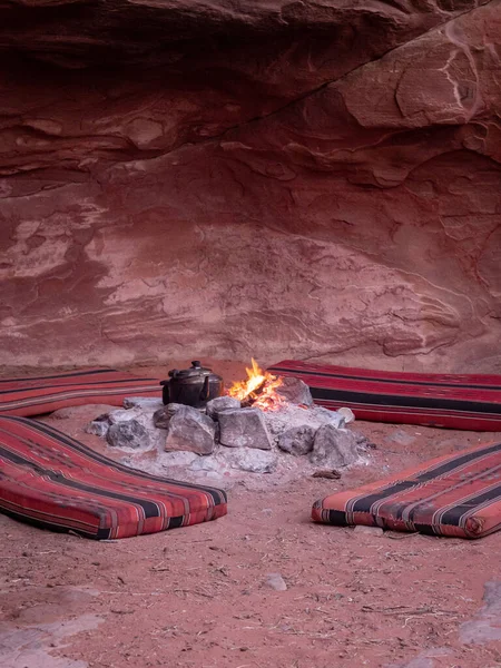 Bedevi Kampı Wadi Rum Çölünde Ürdün — Stok fotoğraf