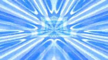 Renkli fraktal desen hareketleriyle soyut bir döngü animasyonu