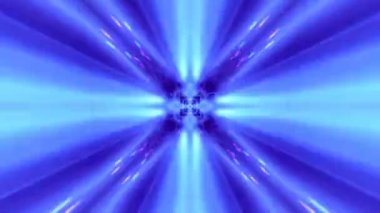 Renkli fraktal desen hareketleriyle soyut bir döngü animasyonu