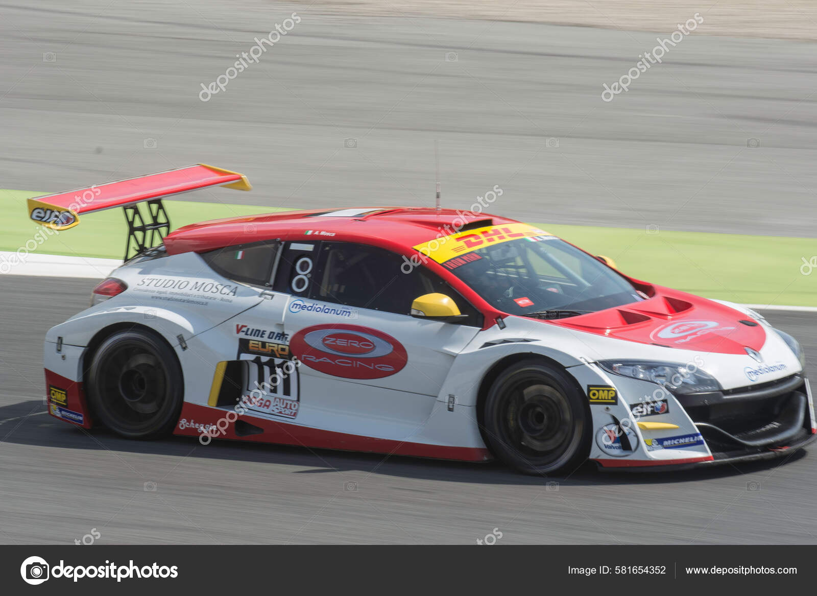 Carro Corrida Francês Pista Renault Megane — Fotografia de Stock