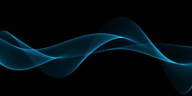 Güzel renk açık mavi dalga tasarımı