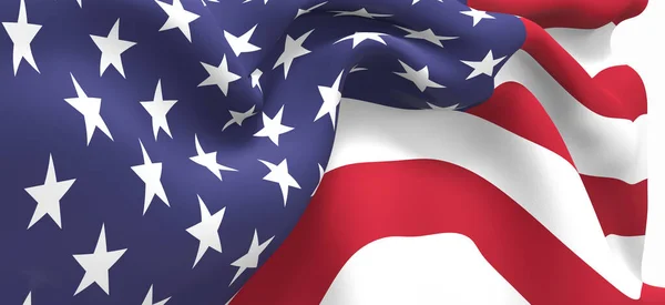 Uma Ilustração Bandeira Americana — Fotografia de Stock