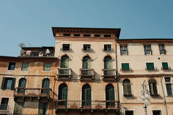 Fachada Edifício Antigo Bassano Del Grappa Itália — Fotografia de Stock