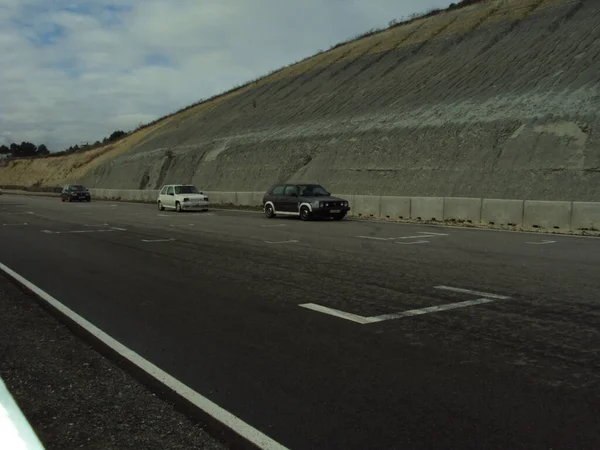 Una Piccola Macchina Francese Strada Renault — Foto Stock