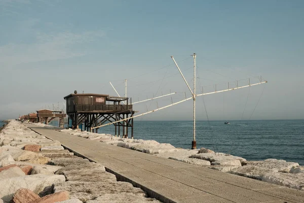 Una Vista Panorámica Una Estación Pesca Tradicional Madera — Foto de Stock