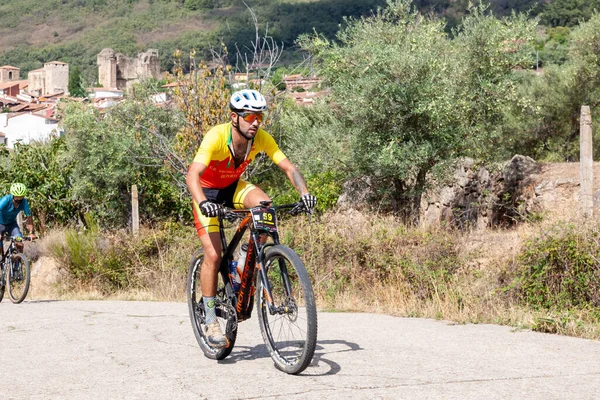 Cyclists Participate Challente Desafio Conquista Vera Extremadura — Stock fotografie