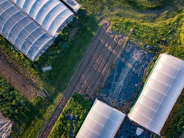 Aerial View Organic Inner City Farm London — Stock Photo, Image