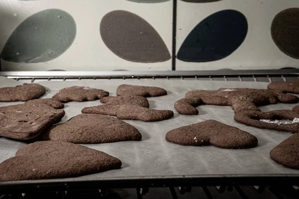 Closeup Shot Making Cookies Gingerbread — Stock Photo, Image