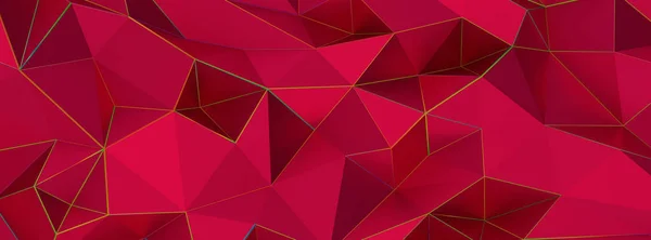 Een Rendering Rode Metallic Glanzende Magenta Futuristische Achtergrond — Stockfoto