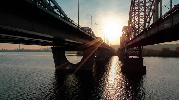 Die Darnitski Brücke Der Ukraine Kiew — Stockfoto