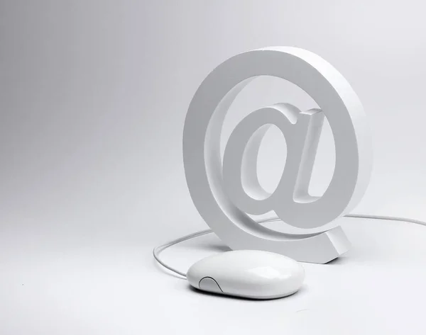 Illustrazione Del Simbolo Mail Segno Mouse Del Computer — Foto Stock