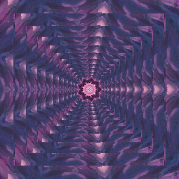 Una Ilustración Abstracta Patrón Caleidoscopio Con Colores Púrpura Rosa —  Fotos de Stock