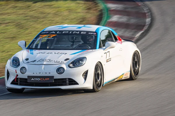 Carro Corrida Francês Pista Taça Alpine A110 — Fotografia de Stock