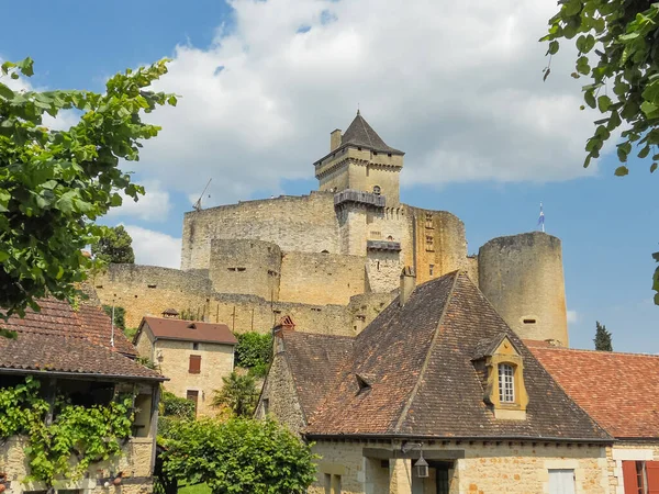 Slottet Castelnaud Dordogne Frankrike — Stockfoto