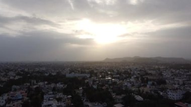 Aurangabad, Hindistan 'daki Cidco bölgesinin büyüleyici şehir manzarası.