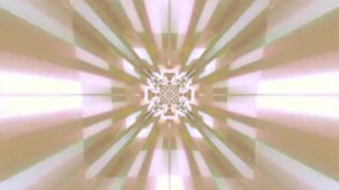 Renkli fraktal desen hareketleriyle soyut bir döngü animasyonu