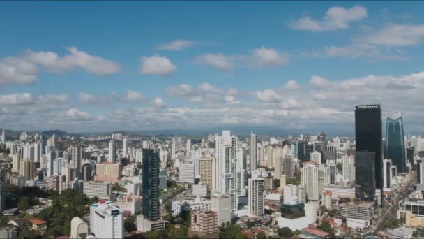 Вид Panama Cityscape Вершини Будівлі — стокове відео