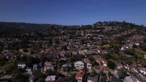 Aerial Drone Footage Silicon Valley Cityscape View — Stock Video