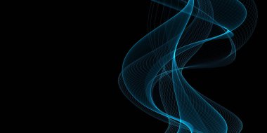 Güzel renk açık lacivert dalga tasarımı