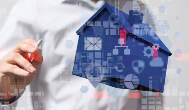 Evde büyük veri ve siber güvenliğe sahip bir nöral ağın üç boyutlu görüntülenmesi