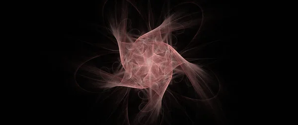 Digital Rendering Schön Exquisite Symmetrische Rotierende Fraktale Dynamische Energielinien Und — Stockfoto
