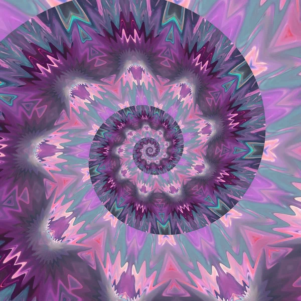 Egy Absztrakt Illusztráció Kaleidoszkóp Minta Lila Rózsaszín Színekkel — Stock Fotó