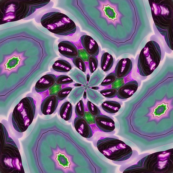 Geometrische Bougainvillea Bloemen Felroze Caleidoscoop Abstract Concept Mooie Patroonmix — Stockfoto