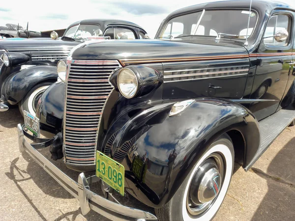 Idióta Argentína Mar 2022 Régi Fekete Chevrolet Chevy Master 1938 — Stock Fotó