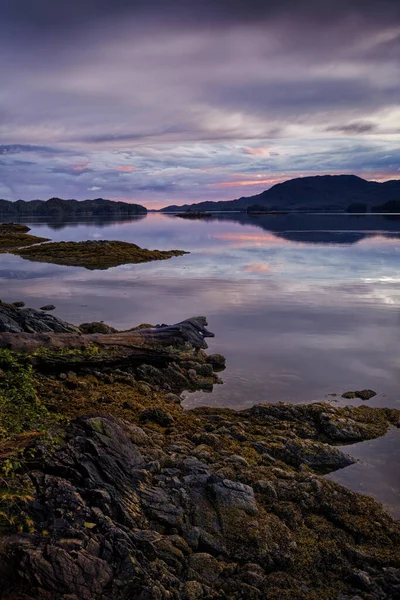 Vacker Utsikt Över Solnedgången Nära Wales Island British Columbia Kanada — Stockfoto