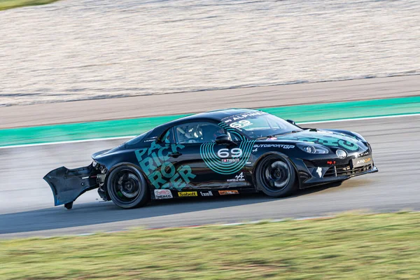 Carro Corrida Francês Caiu Pista Taça Alpine A110 — Fotografia de Stock