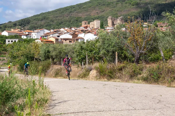 Cyclists Participate Challente Desafio Conquista Vera Extremadura — Stockfoto
