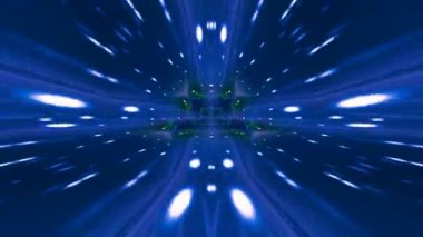 Renkli fraktal desen hareketleriyle soyut bir döngü animasyonu