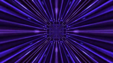 Renkli fraktal desen hareketleriyle soyut bir döngü animasyonu