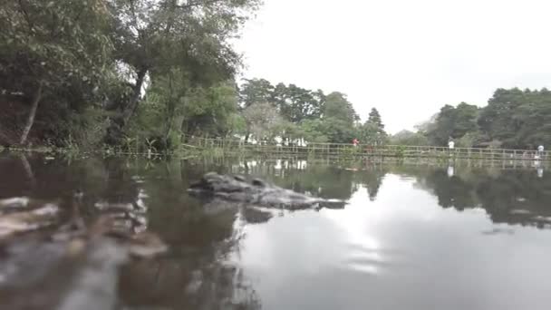 Jezero Fraijanes Kostarika — Stock video