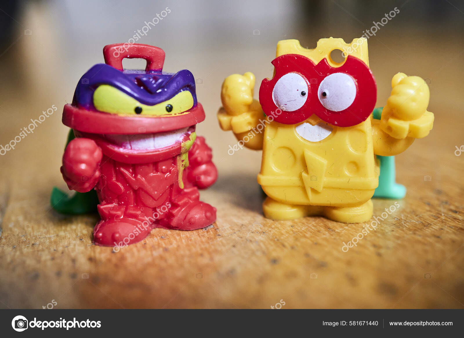 Closeup Super Things Kazoom Kids Series Cheese Trash Bin Shaped Stock Photo  by ©wirestock_creators 581671440