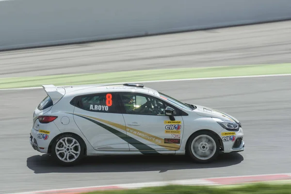 Coche Carreras Pista Asfalto Renault Clio —  Fotos de Stock