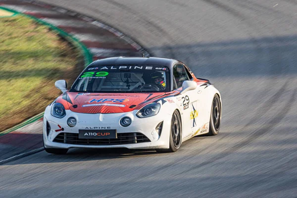 Carro Corrida Francês Pista Taça Alpine A110 — Fotografia de Stock