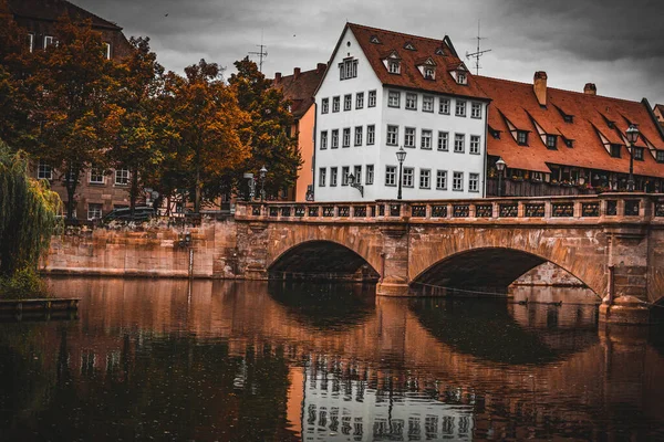 Una Splendida Vista Ponte Condomini Norimberga — Foto Stock