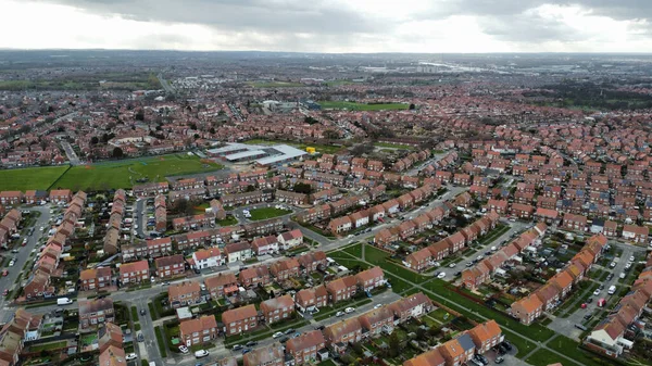 Aerial View Neighborhood Similar Houses — Stock Photo, Image