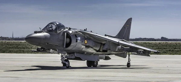 Πλευρική Λήψη Του Mcdonnell Douglas Νυν Boeing Harrier Στο Έδαφος — Φωτογραφία Αρχείου