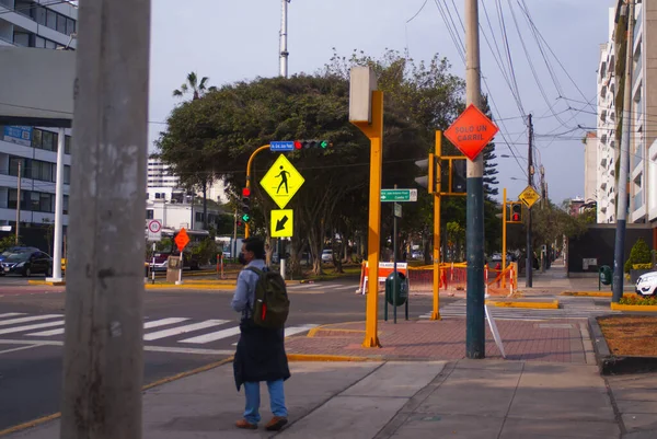 Primer Plano Las Calles Lima Perú —  Fotos de Stock