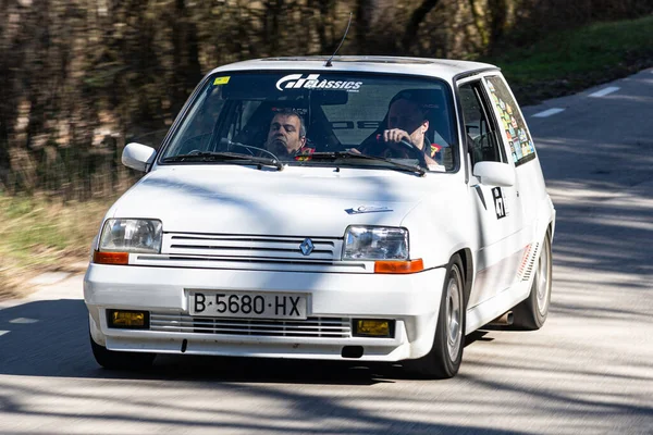 Classicfrench Esportes Utilitário Rali Asfalto Renault Supercinco Turbo — Fotografia de Stock