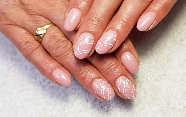 gel drawn nails - professional manicure