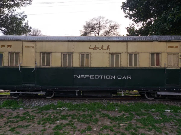 Gammelt Forladt Tog Ved Golra Station Islamabad Pakistan - Stock-foto